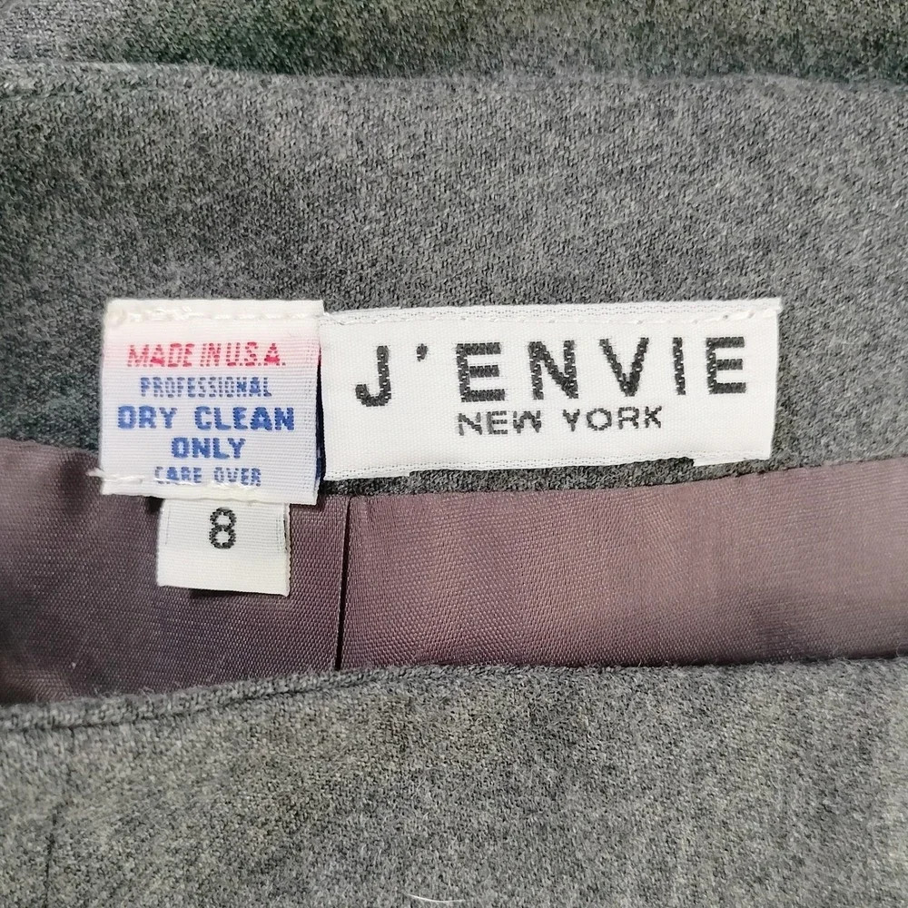 J'Envie Vintage Pencil Skirt; Lined Wool Blend Professional Career Knee Length